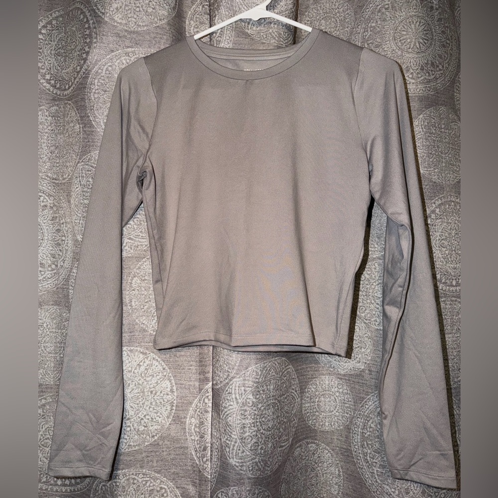 Hollister Taupe/Grayish fitted top